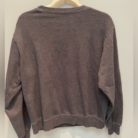 Mickey Mouse Gray Crewneck Long Sleeve Sweatershirt Women Large - Picture 2 of 7